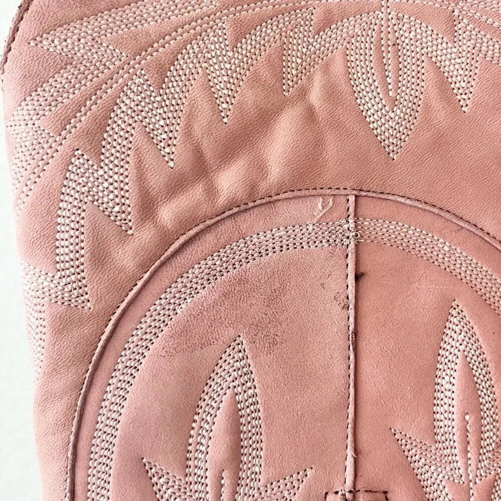 Lane LEXINGTON Over the Knee Pink Cowboy Boots Western Cowgirl Snip Toe Tall 5